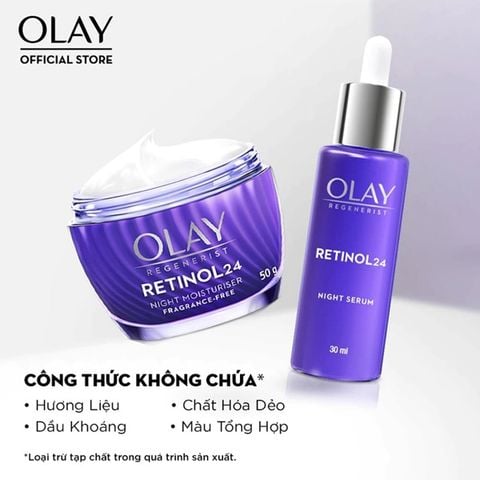 Kem Dưỡng OLay Regenerist Retinol24 Ngừa Lão Hóa Ban Đêm 50g