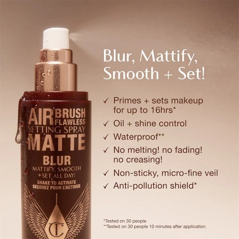 Xịt Khóa Nền Charlotte Tilbury Airbrush Flawless Setting Spray Matte 100ml