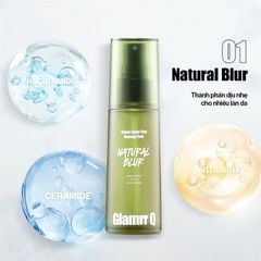 Xịt khóa nền glamrr q Vegan Super stay makeup fixer 50ml #01 Natural Blur