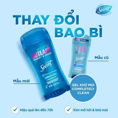 [mẫu mới ] Lăn Khử Mùi dạng gel Secret Mỹ Giảm Tiết Mồ Hội #protecting powder