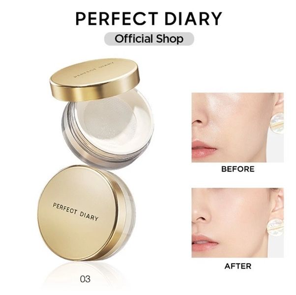 Phấn Phủ Bột Perfect Diary Weightless Soft Velvet Blurring Loose powder#02