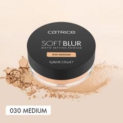Phấn Phủ Catrice Dạng Bột Mỏng Nhẹ Kiềm Dầu Soft Blur Matte Setting Powder 8g #030