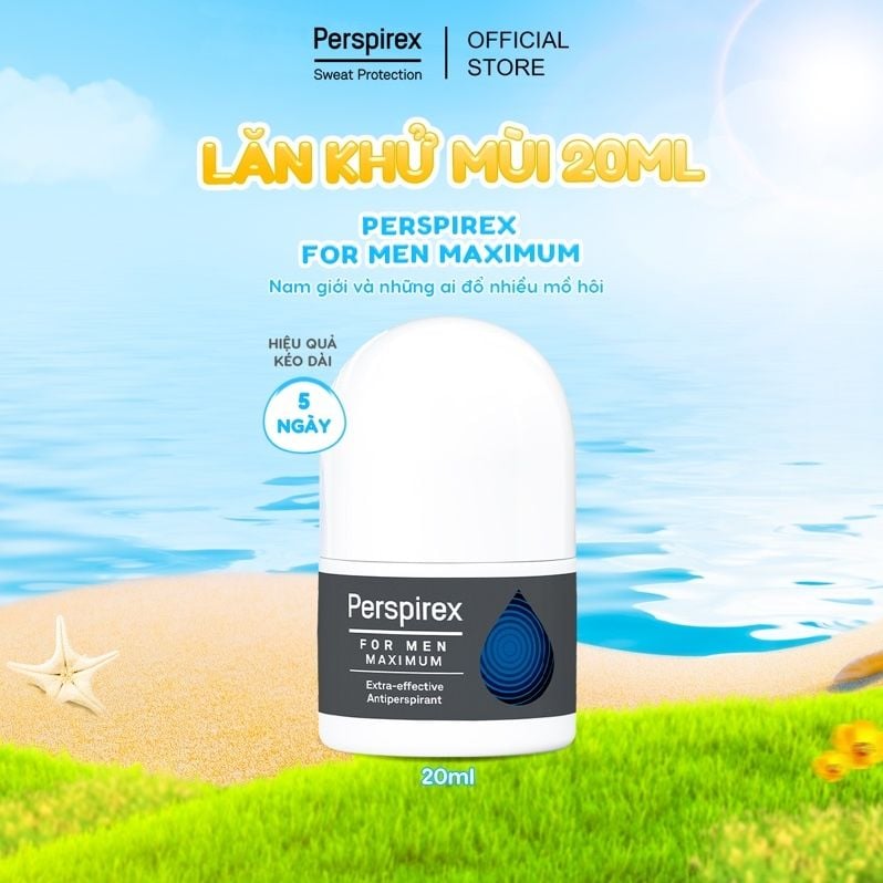 Lăn khử mùi cho nam Perspirex for men maximum 20ml