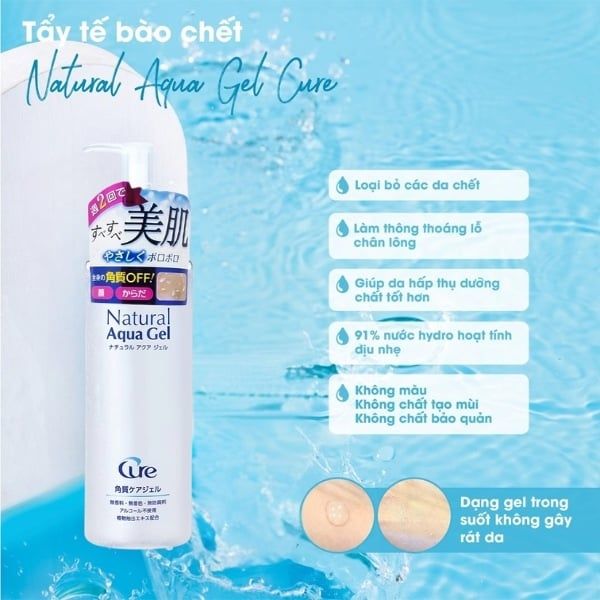 Tẩy tế bào chết Cure Natural Aqua gel 100g