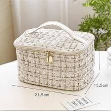 Túi Đựng Mỹ Phẩm Tiện Lợi #Trắng
