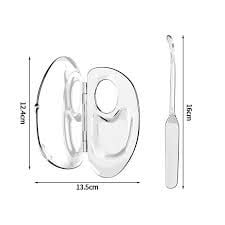 Bộ Dụng Cụ Khay Thìa Nhựa Tán 13.5*12.4cm + Que 16cm