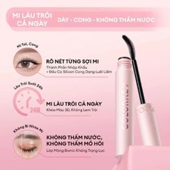 Mascara Colorkey Volumizing & Curling Mascara Làm Cong Và Dày Mi bản hồng