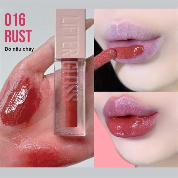 Son tint bóng Maybelline lifter gloss #016