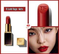 Son thỏi Tom Ford lip color satin matte fullsize #16-scarlet rouge