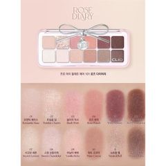 (limited edition)Bảng mắt Clio Pro Eye Palette 12ô #101-Rose Diary