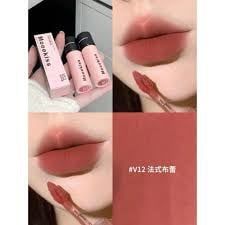 Son Môi Mooekiss velvet lip mud Chất Nhung Lì Lâu Trôi #V12