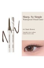 (new 2025) Chì Kẻ Viền Mắt Lâu Trôi Clio sharp so simple pencil Liner #01-đen