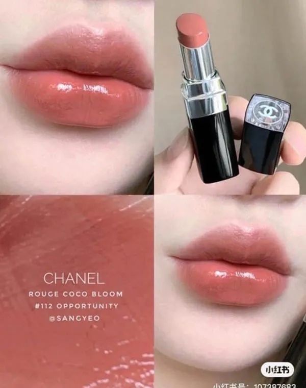 Son Chanel Rouge Coco Bloom 112 Opportunity Màu Nâu Cam