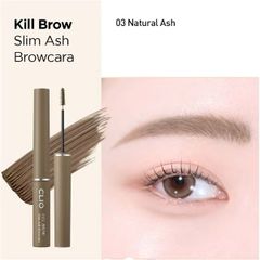 Mascara lông mày Clio kill brown slim Ash browcara #03 Natural Ash