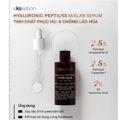 Tinh Chất Ekseption Hyaluronic Peptides Mixlab Serum chống lão hoá 75ml
