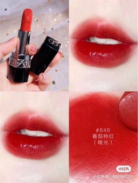 Son thỏi Dior Rouge Matte full size fullbox #846 Concorde -màu đỏ cam