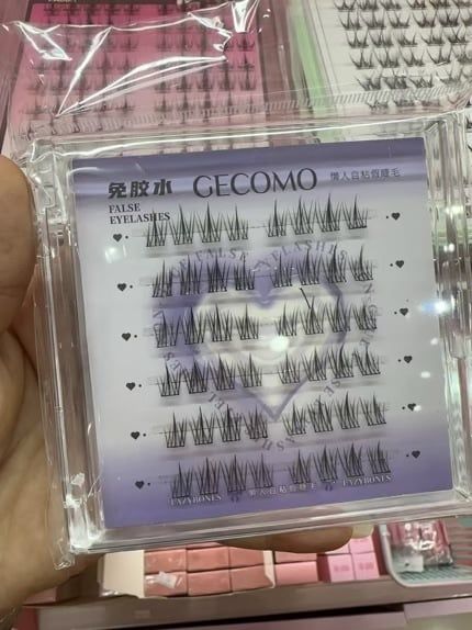 Mi giả Gecomo không cần keo 6 hàng +nhíp