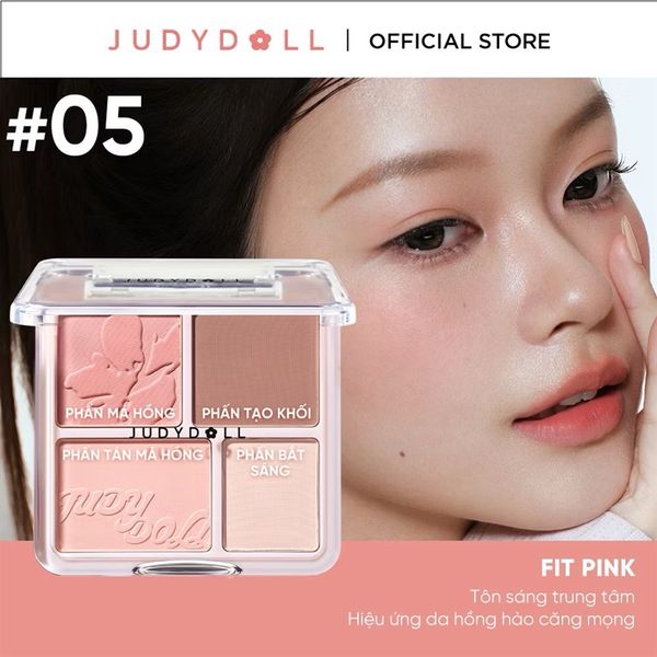 Phấn Má Hồng Judydoll 4 Ô blush & hight #05
