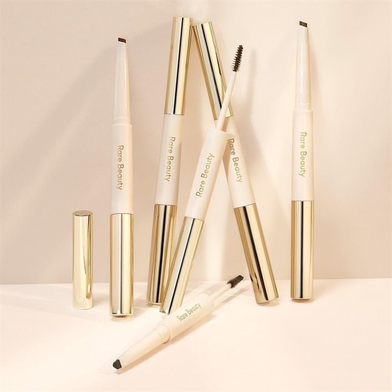 Chì kẻ lông mày 2 đầu Rare Beauty brow harmony #rick taupe