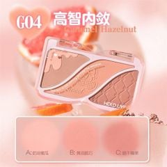 Má hồng 3 ô HOLDLIVE the sun is still shining #G04-caramel hazelnut