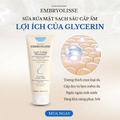 SỮA RỬA MẶT EMBRYOLISSE LÀM SẠCH SÂU, CHỐNG OXY HÓA 200ML