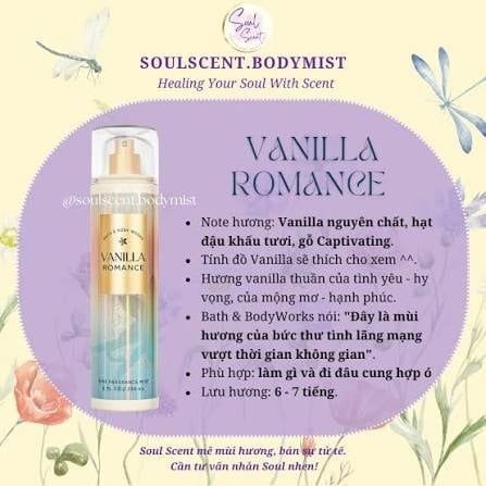 Xịt Thơm Toàn Thân Bath & Body Works VANILLA ROMANCE 236ml 236ml