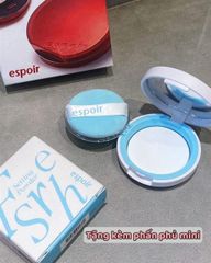 Set phấn nước Espoir be velvet cover cushion spf42+ #21 ivory (Tặng Lõi Refill + Phấn phủ mini 3g)
