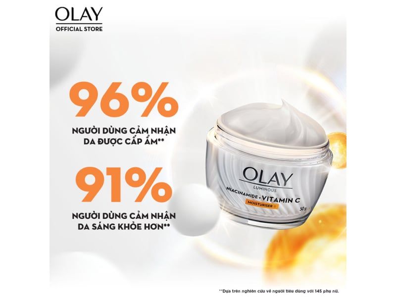 Tinh chất Olay Luminous Niacinamide+Vitamin C+ Moisturizer Mờ Thâm nám Sáng Da 30ml