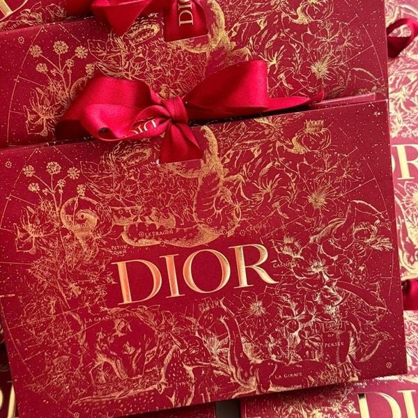 Túi Dior NEW Christian Dior RED Small Paper Gift Bag Limited Edition