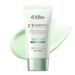 Kem Chống Nắng D'Alba xanh lá Waterfull Tone Up Green nâng tone da đỏ SPF50+ PA++++