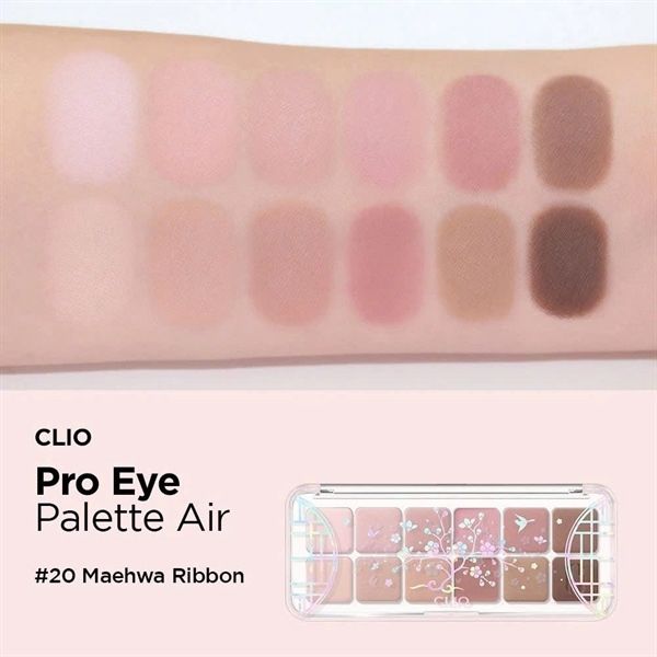Bảng phấn mắt Clio pro eye palette air palette air #20-maehwa ribbon
