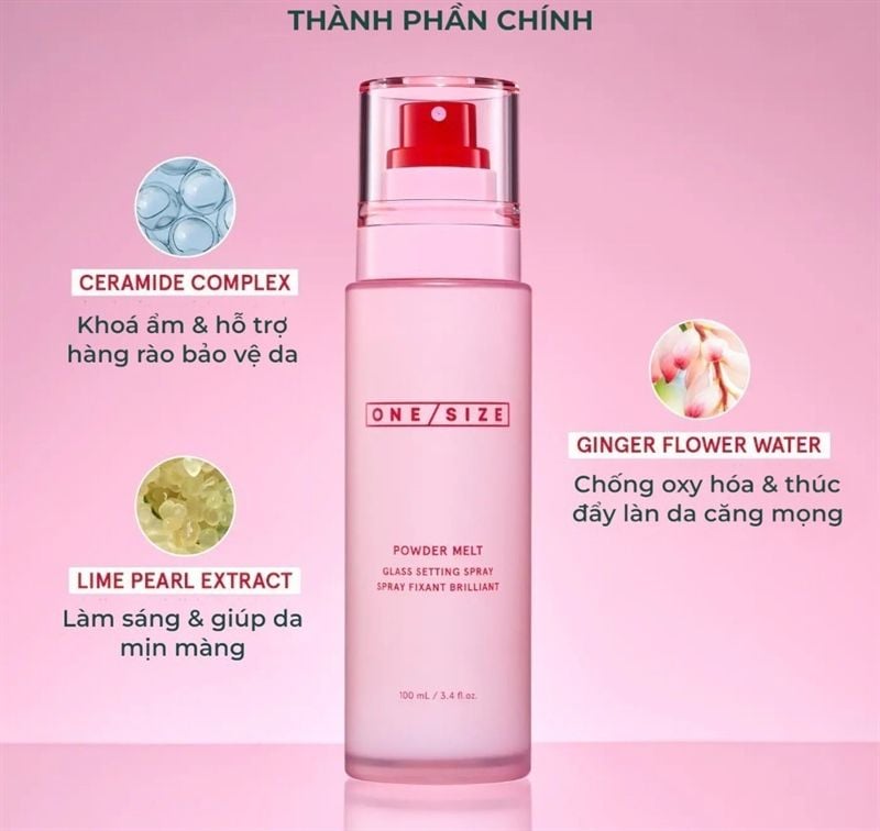 One/Size Powder Melt Glass Setting Spray - 100mL