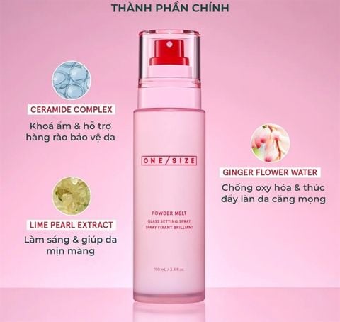 One/Size Powder Melt Glass Setting Spray - 100mL