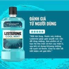 Nước Súc Miệng Listerine 250ml Cool Mint Mouthwash