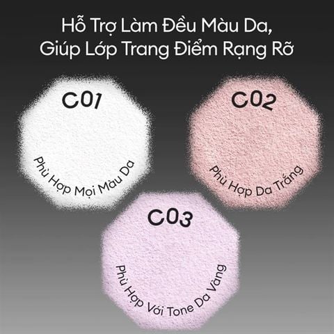 Phấn phủ bột Colorkey lasting naturally C01 -trắng