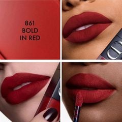 Son Kem Lì Dior Rouge Dior On Stage Ink 861 Bold In Red Màu Đỏ Lạnh