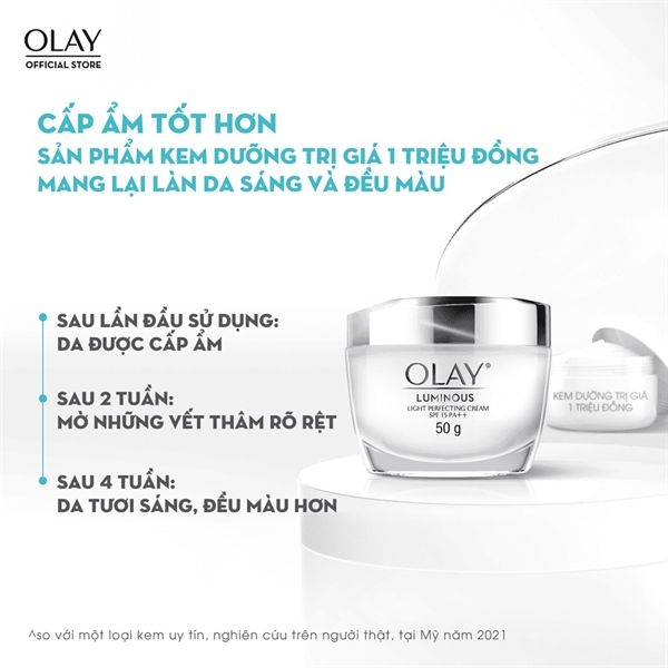 Kem Dưỡng Ẩm Olay Luminous Ban Đêm Dưỡng Sáng Da 50G