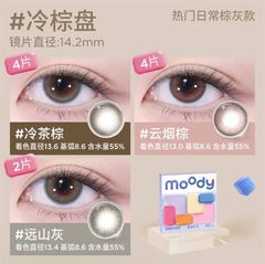 Lens Moody 1 ngày Combo 5 hộp -00.00 D