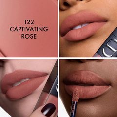 Son Kem Dior Rouge Dior On Stage Ink 122 Captivating Rose Màu Hồng Khô Đất