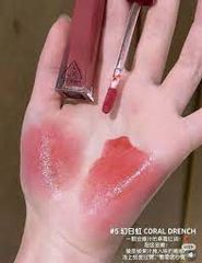 Son tint bóng 3CE Misty Lip Bare #coral drench