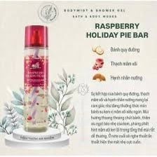 Xịt Thơm Toàn Thân Bath & Body Works RASPBERRY HOLIDAY PIEBAR 236ml