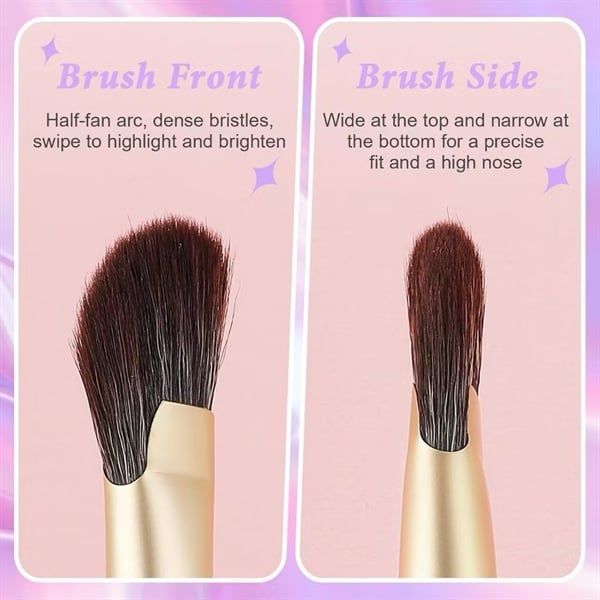 ￼Cọ tán highlight mũi, cọ trang điểm cán dài tạo khối,hightlight cho mũi