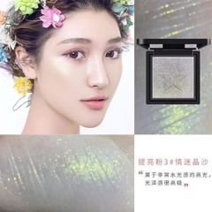 Phấn Highlight RED & BLACK R&B Velvet Touch Blusher Powder #03-ánh bạc