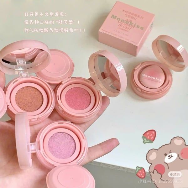 Má Hồng Dạng Kem Mooekiss Air Cushion Blush Matte #M02