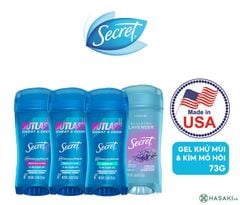 [mẫu mới ] Lăn Khử Mùi dạng gel Secret Mỹ Giảm Tiết Mồ Hội #completely clean