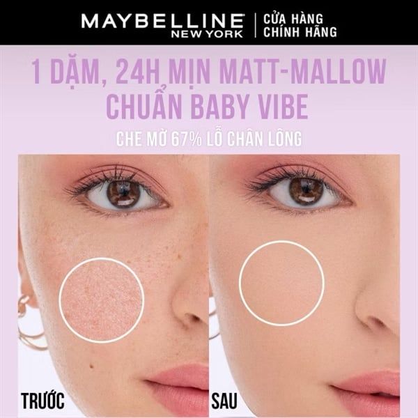 ￼Phấn nước Superstay 24H Baby Matte Cushion Maybelline #111.5