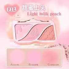 Má hồng 3 ô HOLDLIVE the sun is still shining #G03-light milk peach