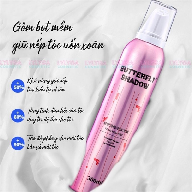 Butterfly Mousse tạo kiểu tóc 300ml