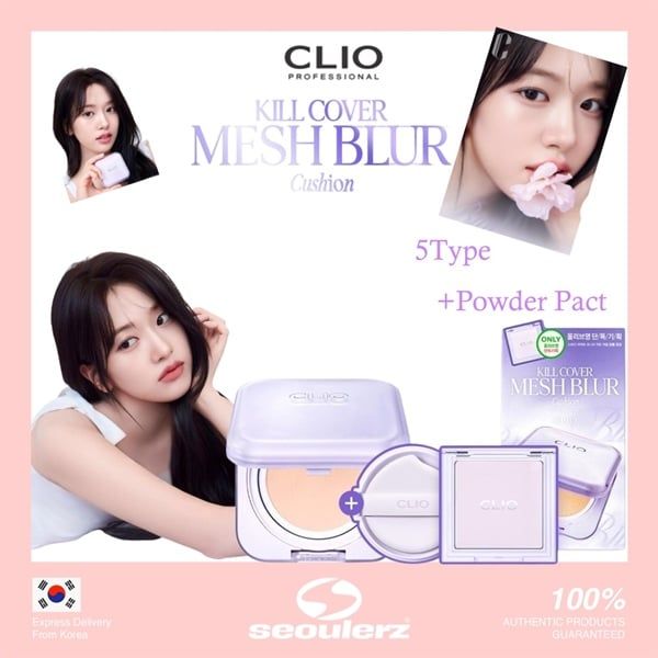 Phấn nước Clio kill cover Mesh blur Cushion #19N-porcerine