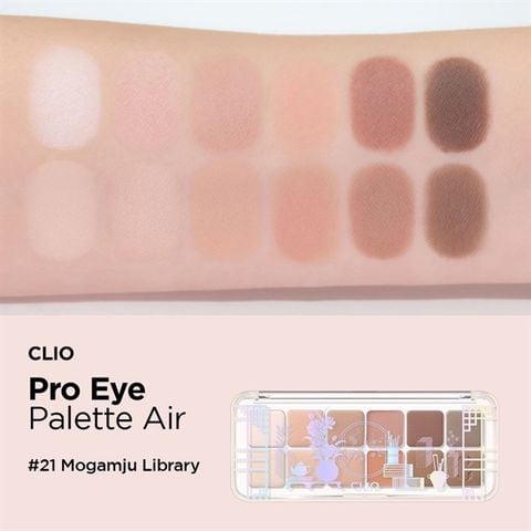 Bảng phấn mắt CLIO pro eye palette air #21-mogamju library